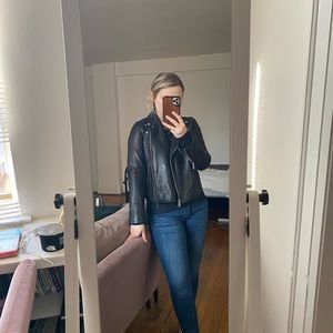 XS Petite genuine leather jacket